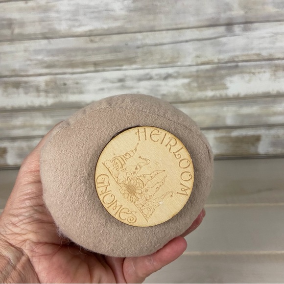 Mushroom Gnome Ladybug Bow Daisy Whimsical Red Tan Flannel White Faux Fur Decor - Picture 8 of 11